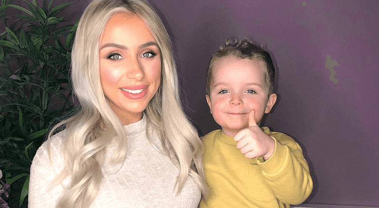 ‘He blew us away’: Rosie Connolly on introducing son Harry to her newborn ‘He blew us away’: Rosie Connolly on introducing son Harry to her newborn