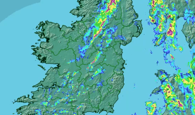 The weather forecast for today is pretty all over the place again The weather forecast for today is pretty all over the place again