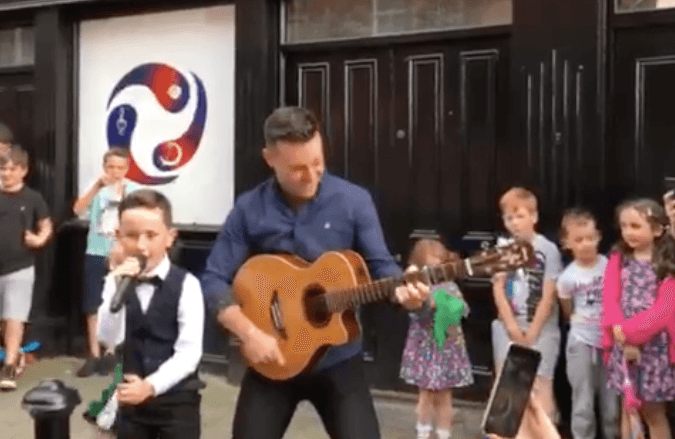 Nathan Carter surprises fan at Drogheda traditional music festival Nathan Carter surprises fan at Drogheda traditional music festival
