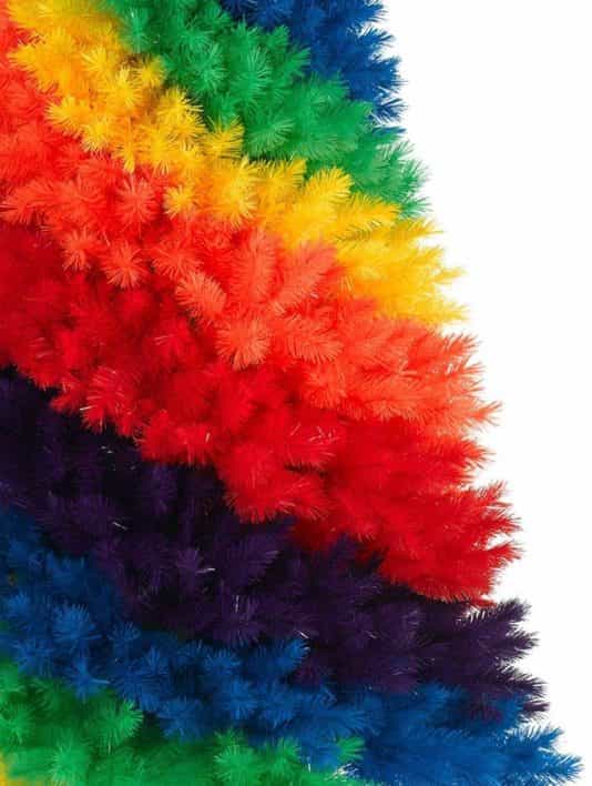 Rainbow Christmas trees are a thing and the kids are going to go crazy for them Rainbow Christmas trees are a thing and the kids are going to go crazy for them