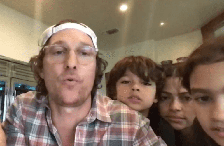 Matthew McConaughey and his family hosted a bingo night for senior citizens Matthew McConaughey and his family hosted a bingo night for senior citizens