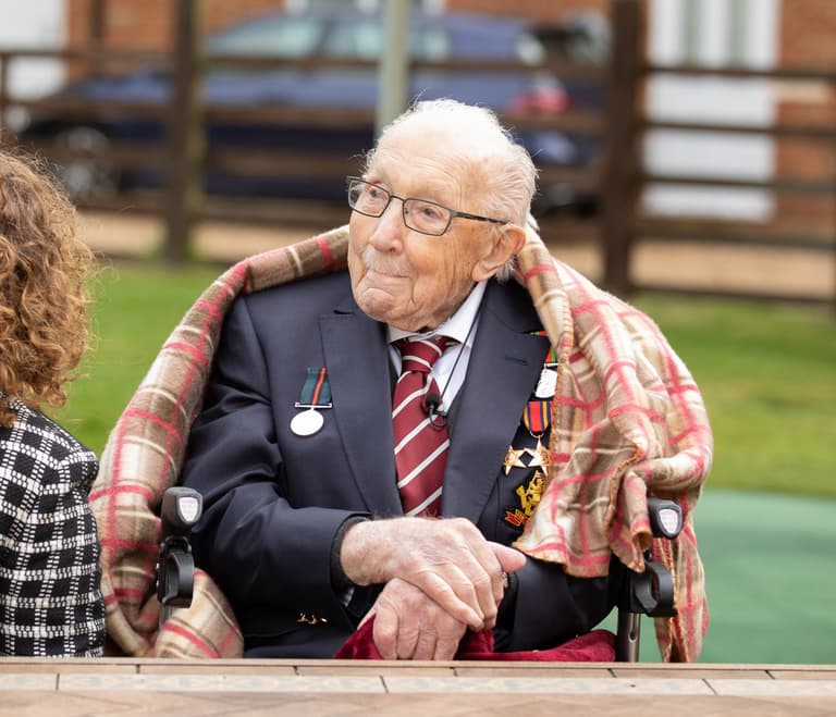 WWII veteran who raised money for the NHS by doing laps around his garden is being knighted WWII veteran who raised money for the NHS by doing laps around his garden is being knighted