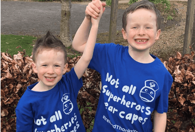 Two Irish brothers raise thousands for frontline healthcare workers Two Irish brothers raise thousands for frontline healthcare workers
