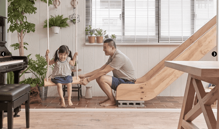 Swings, slides and a reading corner – how one family created a home perfect for play Swings, slides and a reading corner – how one family created a home perfect for play