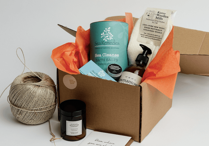 These Irish-made gift boxes are the perfect way to let a friend know you are thinking of them These Irish-made gift boxes are the perfect way to let a friend know you are thinking of them