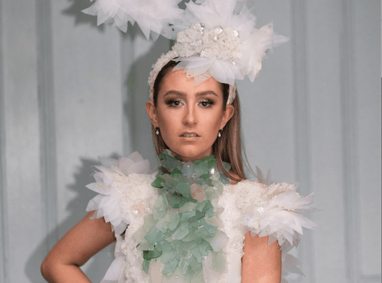 Donegal students win Junk Kouture with dress made from sea glass, milk cartons, and jam jars Donegal students win Junk Kouture with dress made from sea glass, milk cartons, and jam jars