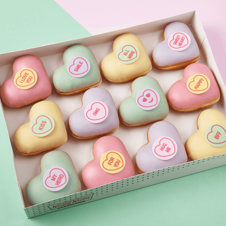 You can now get Love Hearts Krispy Kreme donuts just in time for Valentine’s Day You can now get Love Hearts Krispy Kreme donuts just in time for Valentine’s Day