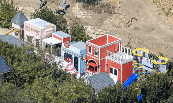 Kim Kardashian creates the most epic mini-city in the back garden for her kids Kim Kardashian creates the most epic mini-city in the back garden for her kids