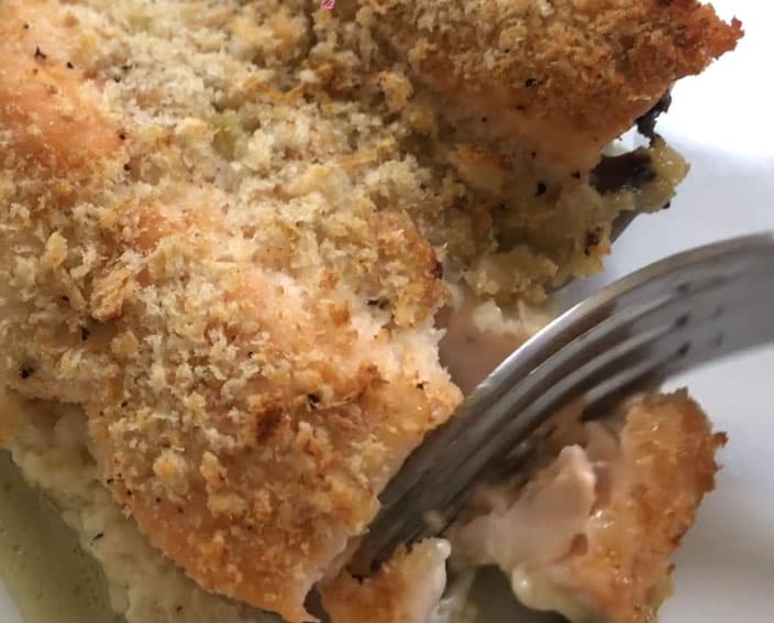 Your family will love this tasty Crumbed Salmon and Creamed Spinach recipe this Easter weekend Your family will love this tasty Crumbed Salmon and Creamed Spinach recipe this Easter weekend