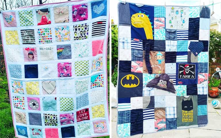 Wondering what to do with leftover baby clothes? A memory quilt is the best idea ever! Wondering what to do with leftover baby clothes? A memory quilt is the best idea ever!