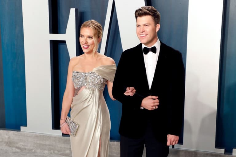 Scarlett Johansson and Colin Jost welcome their first child together Scarlett Johansson and Colin Jost welcome their first child together