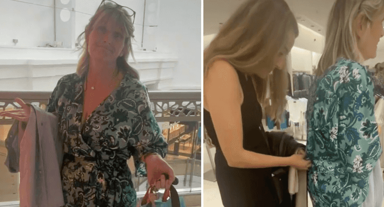 Woman returns to Zara in a jumpsuit after getting stuck trying it on Woman returns to Zara in a jumpsuit after getting stuck trying it on