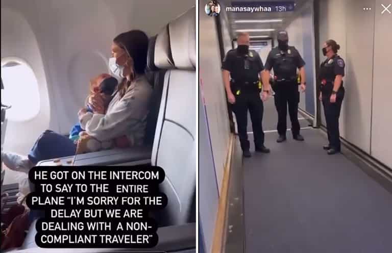American Airlines respond after asthmatic toddler thrown off flight for no mask American Airlines respond after asthmatic toddler thrown off flight for no mask