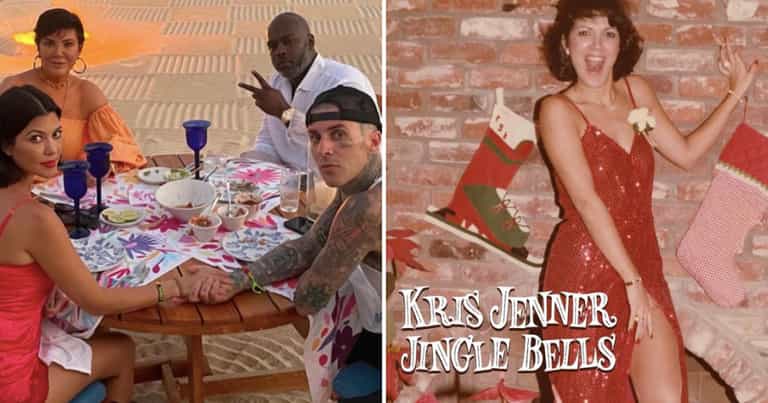 Kris Jenner releases ‘Jingle Bells’ cover with Kourtney and Travis on instruments Kris Jenner releases ‘Jingle Bells’ cover with Kourtney and Travis on instruments