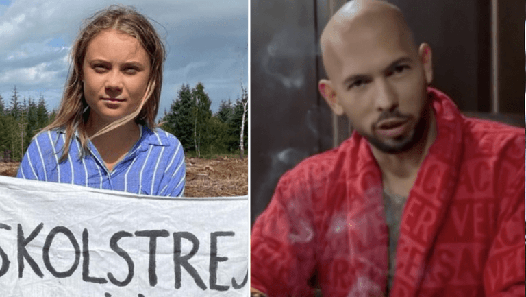 Andrew Tate hits back after Greta Thunberg with cringe two-minute video Andrew Tate hits back after Greta Thunberg with cringe two-minute video