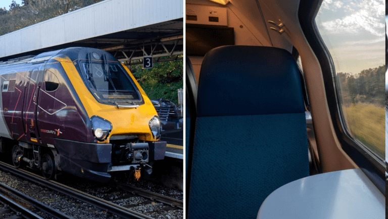 Train passenger praised for ‘refusing to give up’ first-class seat to elderly lady Train passenger praised for ‘refusing to give up’ first-class seat to elderly lady