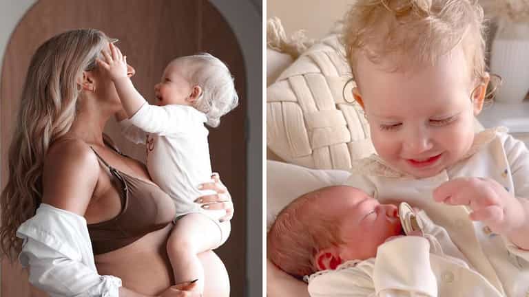 Stacey Solomon shares moving video of Rose meeting her baby sister Stacey Solomon shares moving video of Rose meeting her baby sister