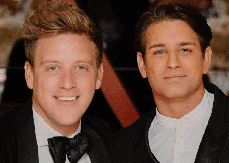 Ollie Locke and husband Gareth expecting twins after miscarriage heartache Ollie Locke and husband Gareth expecting twins after miscarriage heartache