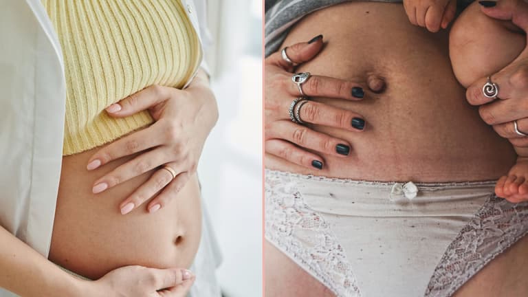 Mum has perfect response after being told to lose baby weight two weeks after birth Mum has perfect response after being told to lose baby weight two weeks after birth