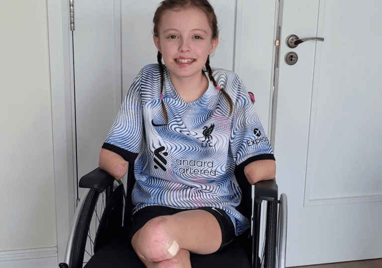 Thousands raised for Dublin girl who lost all four of her limbs Thousands raised for Dublin girl who lost all four of her limbs