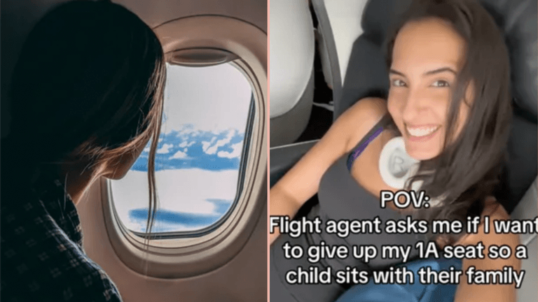 Woman divides opinion after refusing to swap seats so child can sit with their family Woman divides opinion after refusing to swap seats so child can sit with their family