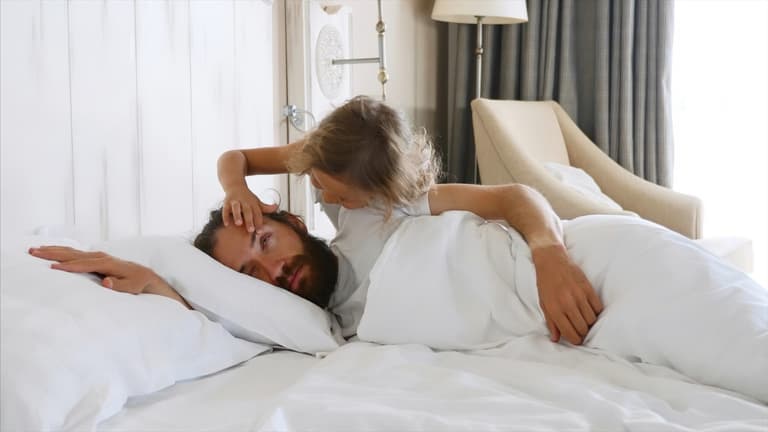 New study says it takes six years before parents have a full night’s sleep after having a child New study says it takes six years before parents have a full night’s sleep after having a child