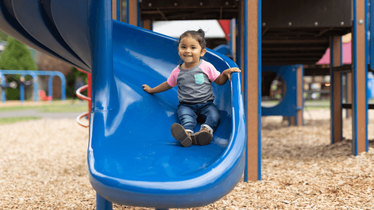 Mum issues warning about playground slides after toddler’s injury Mum issues warning about playground slides after toddler’s injury