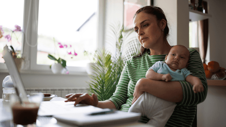 Mums are more stressed at home than they are at work Mums are more stressed at home than they are at work