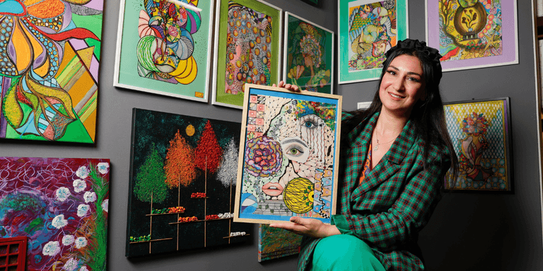 ‘Art really helps me’ – Young homeless mum has artwork featured at Ireland’s biggest art fair ‘Art really helps me’ – Young homeless mum has artwork featured at Ireland’s biggest art fair