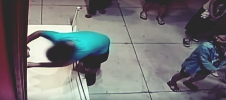 Boy trips in museum. Punches hole in €1.3m painting Boy trips in museum. Punches hole in €1.3m painting