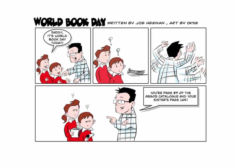 Dad’s Hilarious World Book Day Photo Goes Viral Dad’s Hilarious World Book Day Photo Goes Viral