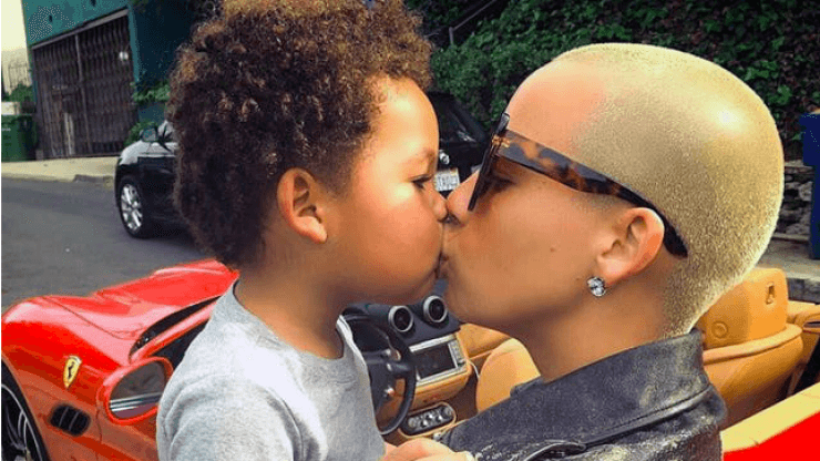 Amber Rose explains why she dyed her 4-year-old son’s hair blonde Amber Rose explains why she dyed her 4-year-old son’s hair blonde