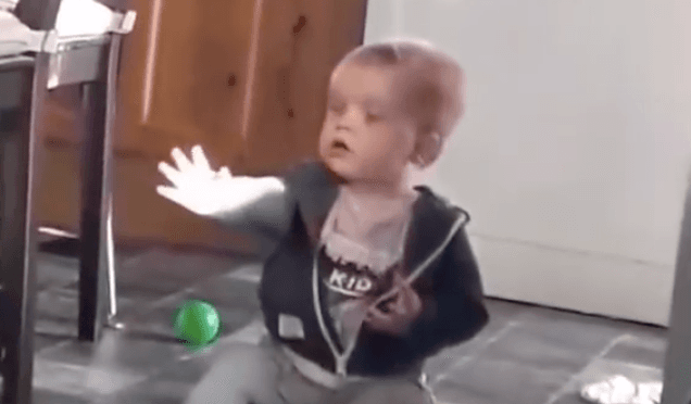 Cork baby is completely amazed after seeing sunshine for the first time Cork baby is completely amazed after seeing sunshine for the first time