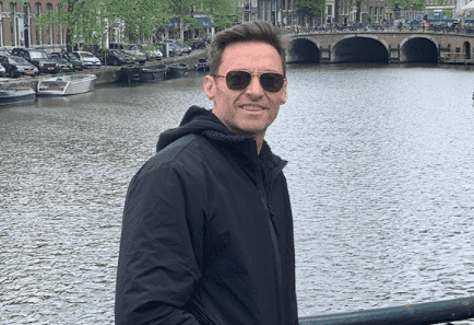 Hugh Jackman spent the morning cycling around Dublin ahead of his 3Arena show Hugh Jackman spent the morning cycling around Dublin ahead of his 3Arena show