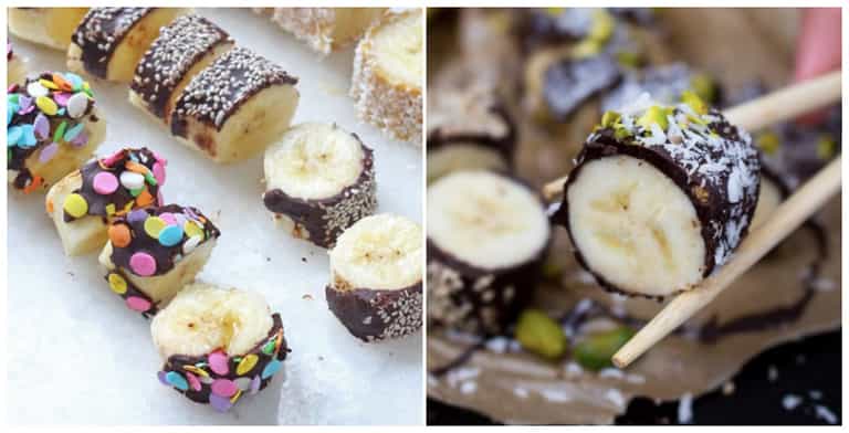 Banana sushi is a fun way to get kids involved in making their own healthy snack Banana sushi is a fun way to get kids involved in making their own healthy snack