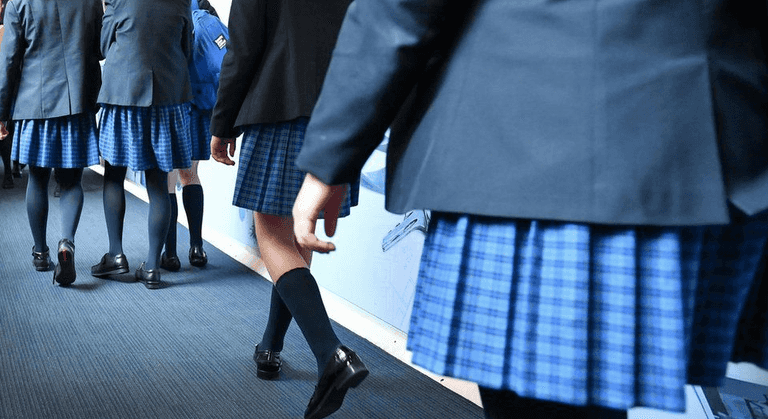 A Dublin secondary school is calling for the right to wear trousers instead of skirts for girls A Dublin secondary school is calling for the right to wear trousers instead of skirts for girls