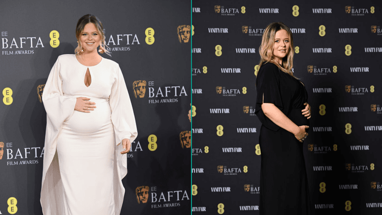 Emily Atack perfectly responds to troll who accused her of always touching her baby bump Emily Atack perfectly responds to troll who accused her of always touching her baby bump